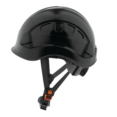 CH-400V Climbing Style Vented Hard Hat, 6 pt Rapid Dial, Black