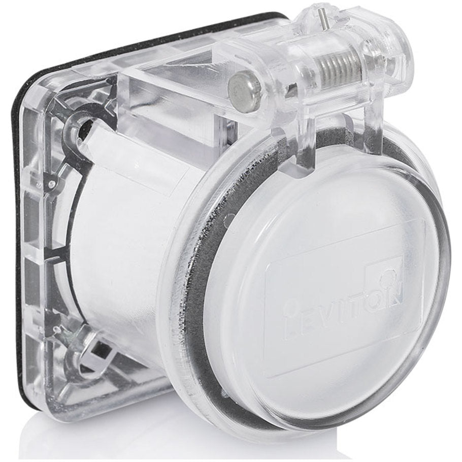 Single Pole Cam Device Cover, Single Pole Cover, Thermoplastic, Clear