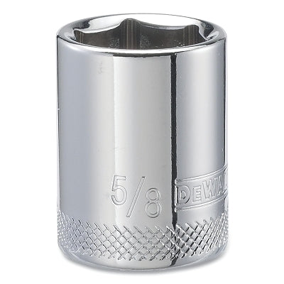 Socket, 3/8 in Drive, 5/8 in Opening, 6-point, Standard