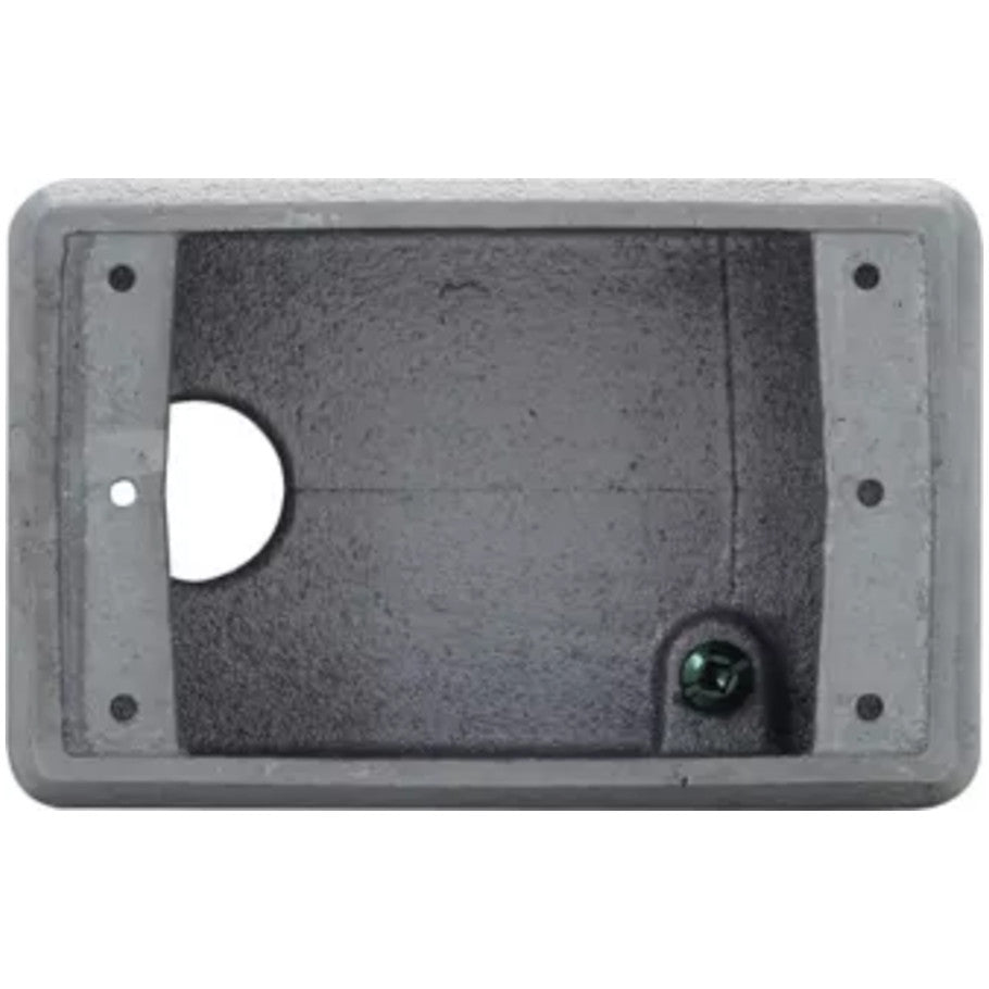 Condulet FD Box, Feraloy Iron Alloy, 1-Gang, 2-1/2 in. Deep, (1) 3/4 in. Back Hub