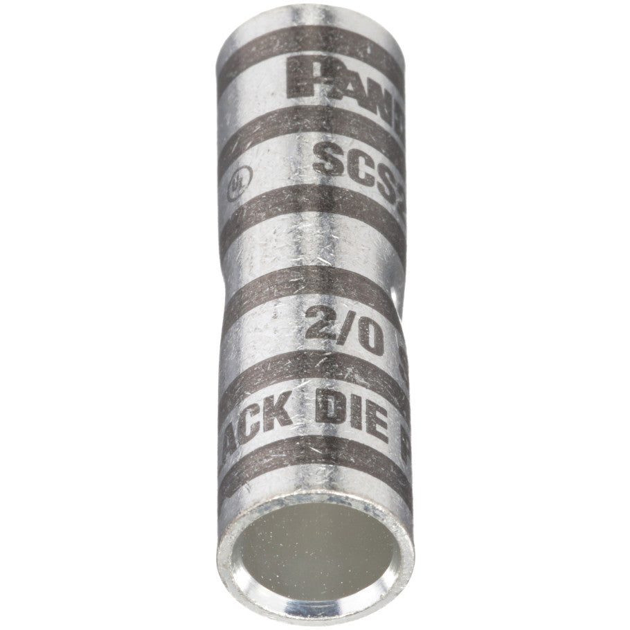 Pan-Lug SCS2/0-X Comp. Splice, 2/0, Tin-Plated Copper, PK10
