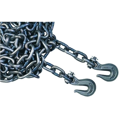 Grade 43 High Test Chains, Size 3/8 in, 5,400 lb Limit, Bright