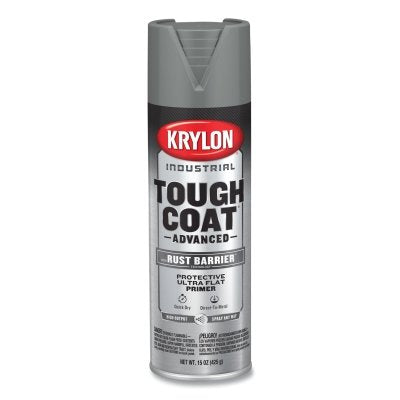 Tough Coat Advanced with Rust Barrier Technology Spray Paint, 15 oz, Gray Primer, Ultra Flat