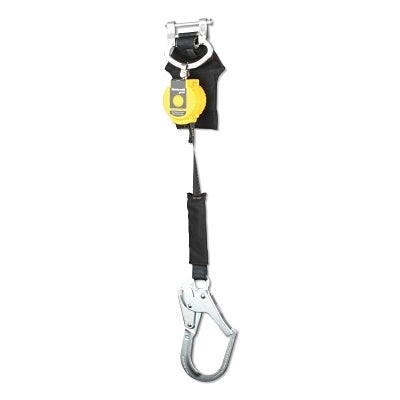 TurboLite Arc Flash Standard Series Personal Fall Limiter, 6 ft, Web, Alum Rebar Hook, Twin Leg, 420 lb,