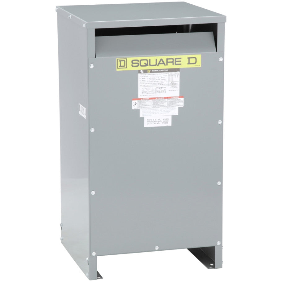 Dry-Type Transformer, Energy Efficient, 1-Phase, 37.5 kVA,  240 x 480V Primary, 120/240V Secondary