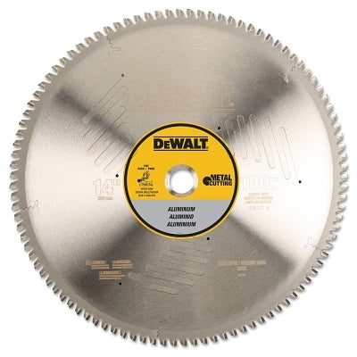 Aluminum Cutting Saw Blade, 1 in Arbor, 100 Teeth, 14 in dia, 4000 RPM