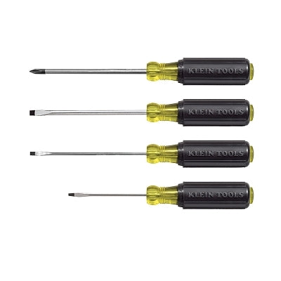 4 Piece Mini Cushion-Grip Screwdriver Sets, Cabinet/Keystone Slotted/Phillips