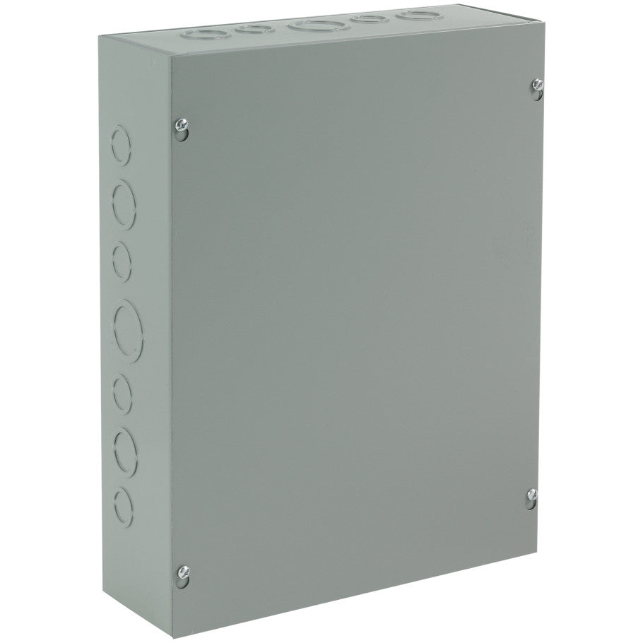 NEMA Type 1 Enclosure, Mild Steel, Painted, Screw Cover, With Knockouts, 8 H x 6 W x 4 in. D