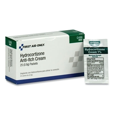 Hydrocortisone Cream, 0.9 g, Packets, 25 per Box