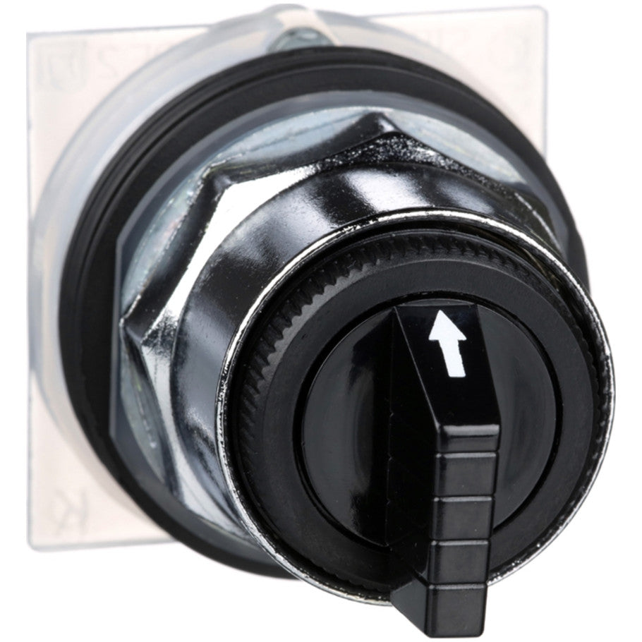 Non-Illuminated 3-Position Selector Switch-With Black Knob