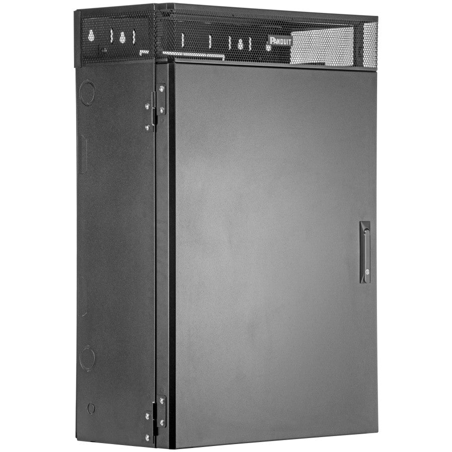 TrueEdge Vertical Wall Mount Enclosure, Steel, 6RU, Black