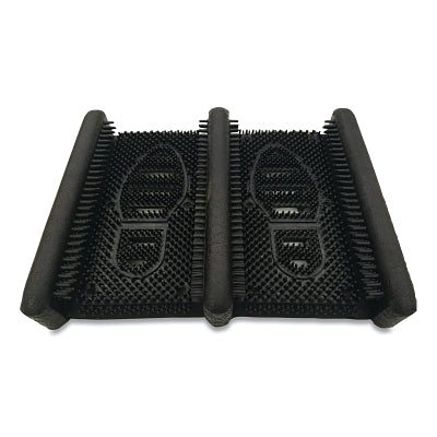 Boot Scraper Mud, Debris and Snow/Ice Mat, 352, 12 in W x 15 in L, Rubber, Black