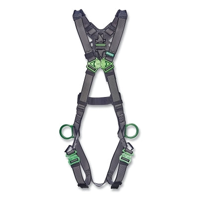 V-FIT Full-Body Harness, Back/Hips D-Rings, XL, QC Chest/Leg Strap Buckles, Shoulder Padding
