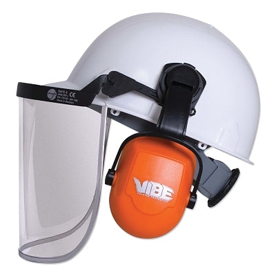 Hard Hat Face Shield Bracket, for Slotted Caps, Black