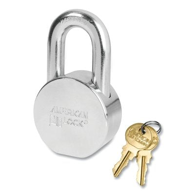 Solid Steel Padlock, 7/16 in dia, 1-1/16 in L, 3/4 in W, Keyed Alike, Keyed - D318