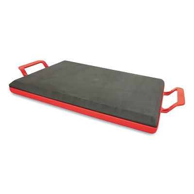 QLT Kneeler Board, 19 in x 13-1/2 in Black Foam Pad on Polypropylene Tray, Extra-Large Handle Grips