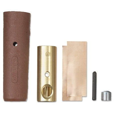 F Series E1012 Plug, 1/0 to 3/0 AWG Cap, Cam-Lok Single Pole Connector, Set Screw, Female, Red