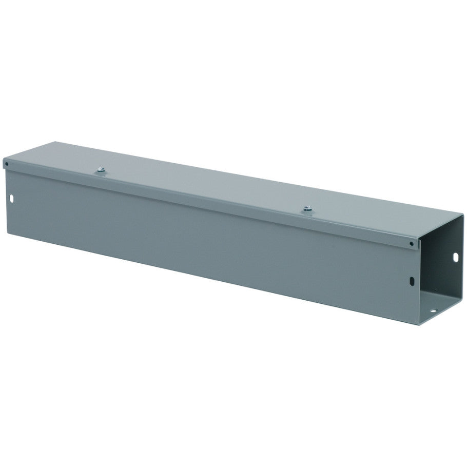 Steel NEMA 1 Hinge-Cover Wireway With ANSI 49 Gray Finish