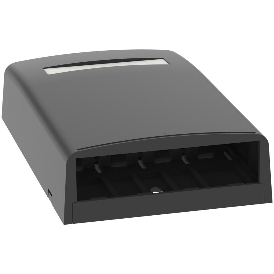 Mini-Com Surface Mount Box, Black, 4-Port