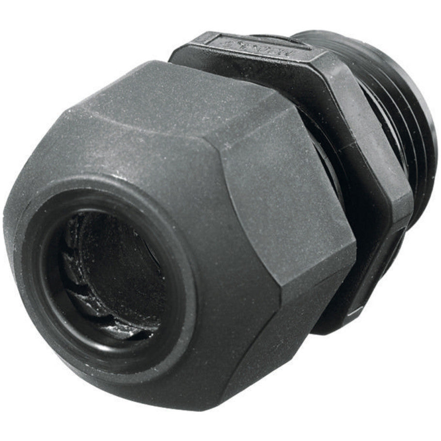 Black Kellems Non-Metallic Straight Liquidtight Cord Connector Rated IP66, 3/4 in.