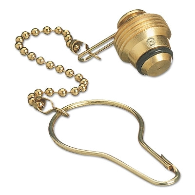 Chain and Plug Assembly, Nut and Plug, Female, RH, 3000 psig, Carbon Dioxide, Brass, CGA-320