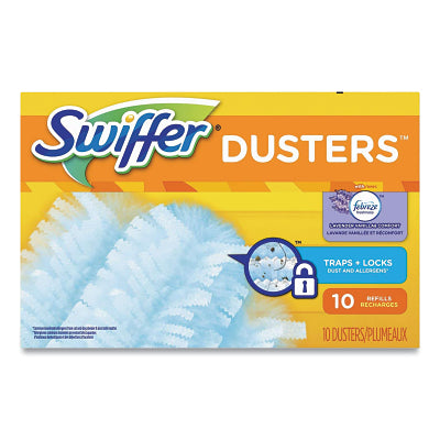 Heavy Duty Duster Refill, Dust Lock Fiber, Light Blue, Unscented, 10/Box