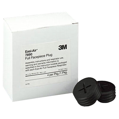 3M 7890 7000 Series Facepiece Accessories, Full-Face Plug, Used With 7800S