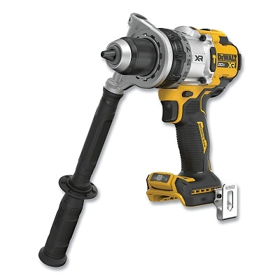 20V MAX* XR Brushless Cordless Hammer Drill/Driver, 1/2 in Chuck, Incl DCD1007/Side Handle/Belt Hook