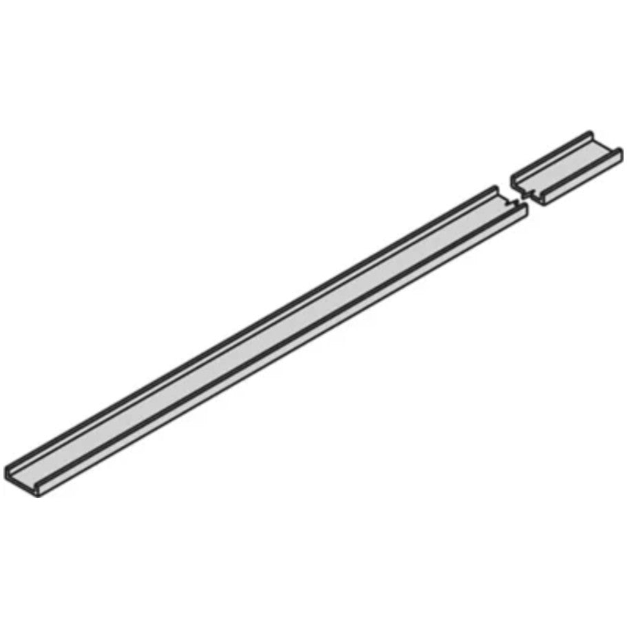 Support Channel, 0.562 in. H, 2 in. W, Gray, 5 in. L