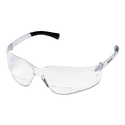 BearKat BK1 Series Bifocal Reader Safety Glasses, Clear Lens, Duramass Hard Coat, Polycarbonate Frame, 2.5 Diopter