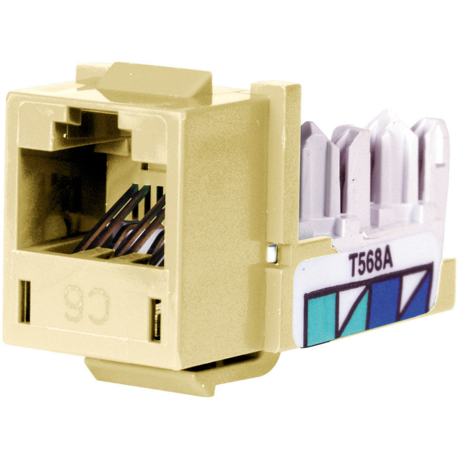 Xcelerator Cat 6 Keystone Jack, Electric Ivory