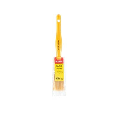 Soft Tip Paint Brushes, 1 in W, Synthetic blend, plastic handle