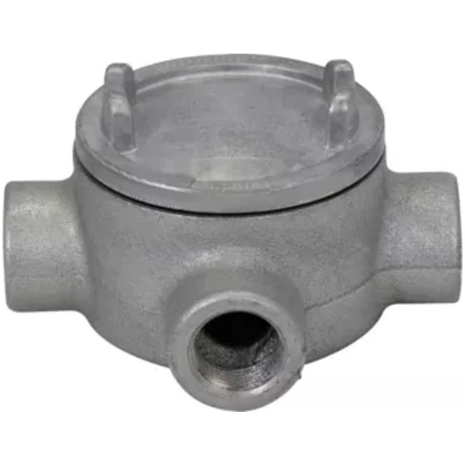 2 in. Conduit Outlet Box with Cover, 5 in. Cover Opening
