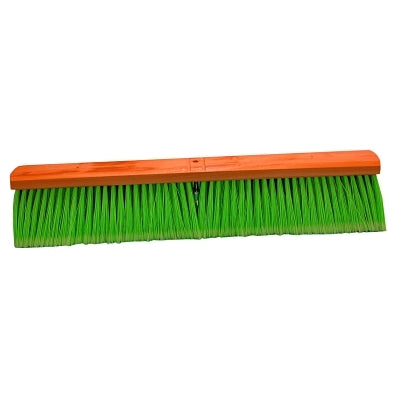 No. 6A Line Floor Brushes, 36 in, 4 in Trim L, Light Green Flagged-Tip Plastic