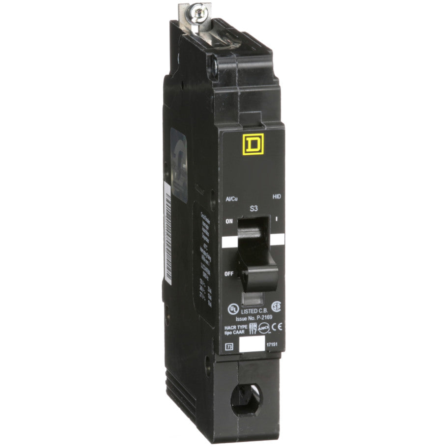 Mini circuit breaker, E-Frame, 35A, 1 pole, 277VAC, 25kA max, bolt on  TAA