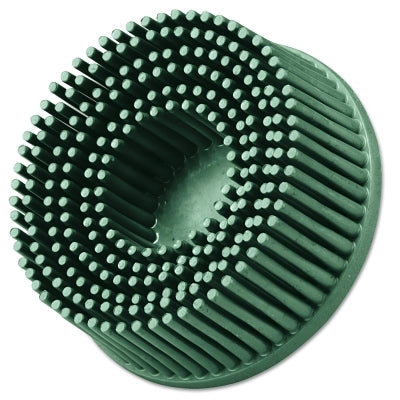 3M 048011-18730 Roloc Bristle Disc, 2 in x 5/8 in, TR, 50 Grit, Ceramic Abrasive Grain, 25000 rpm, Green