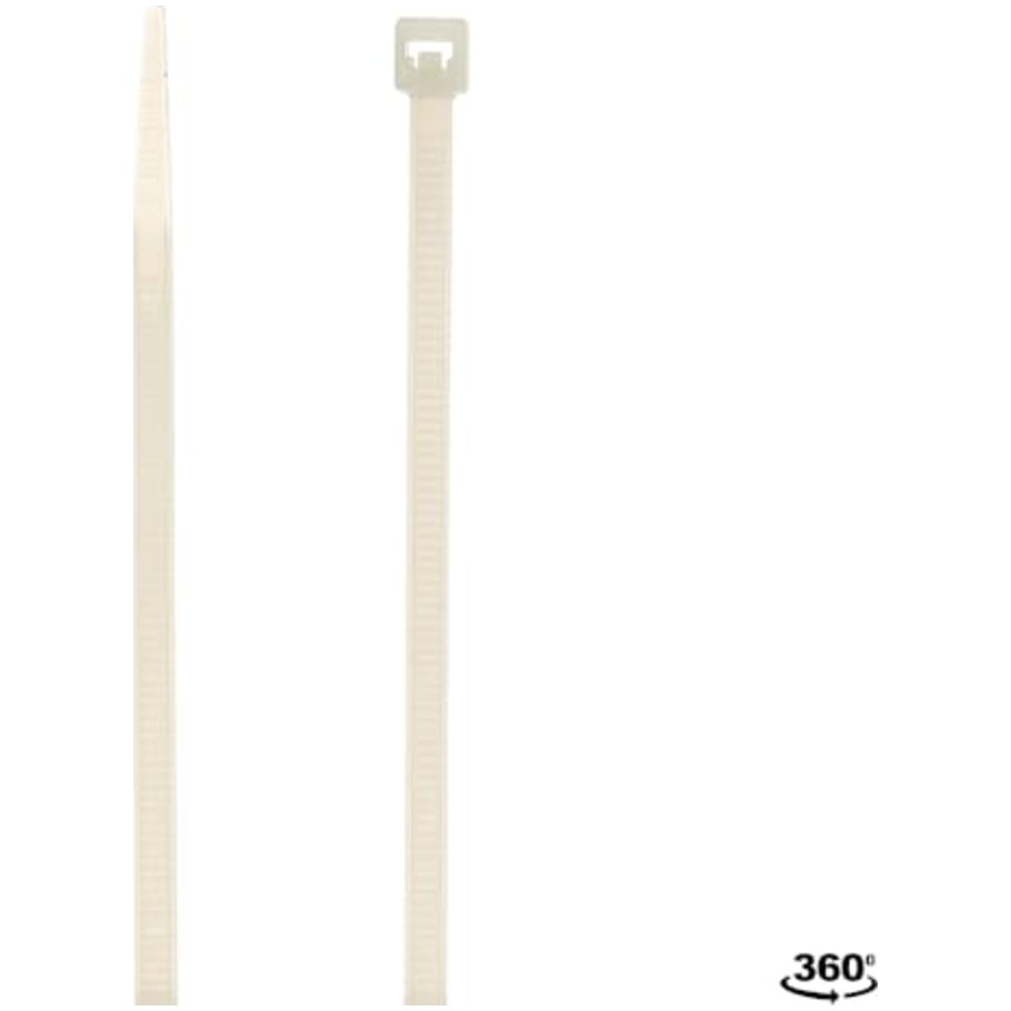 Catamount Intermediate Cable Ties, General Purpose, Natural Nylon, 5.60 L x 0.13 in. W,