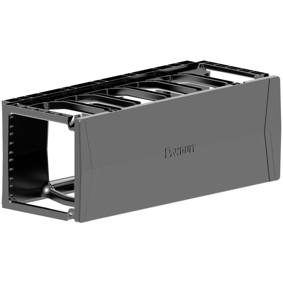 PatchRunner 2 Cable Manager, Single-Sided, Horizontal, 7.1 H x 19 W x 7.9 in. D, Black