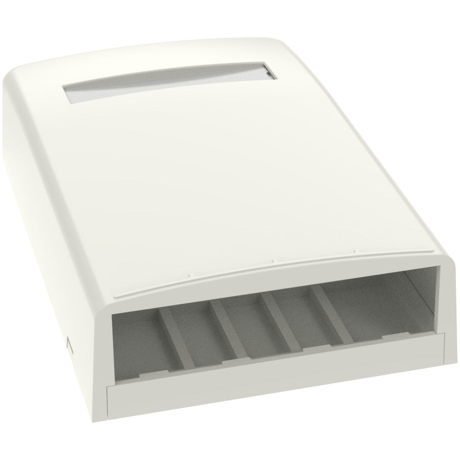 Mini-Com Surface Mount Box, 4-Port, Off White