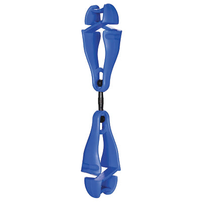 Squids 3420 Swiveling Glove Clip Holder with Dual Clips, Blue, 6 EA/PK