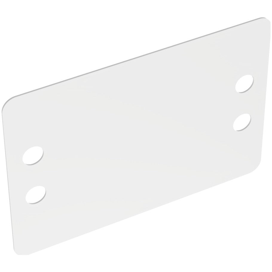 MP250W175-C Marker Plate, White, PA 6.6, Cable Tie, 2.5x1.75", PK100