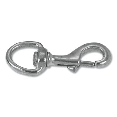 Snap Hook, Solid Bronze, Swiveling Round Eye Bolt, 3/8 in Hook Opening, 3-1/8 in L, 70 lb