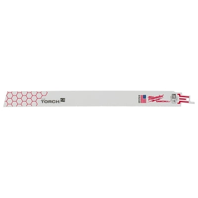 THE TORCH Bi-Metal SAWZALL Blade, 12 in L, 18 TPI, Rigid Conduit/Strut, 5 EA/PKG