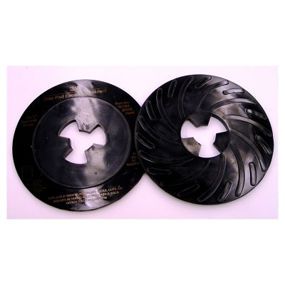 3M 051144-80515 Disc Pad Face Plate, 7 in dia, 9-3/16 in L, Black