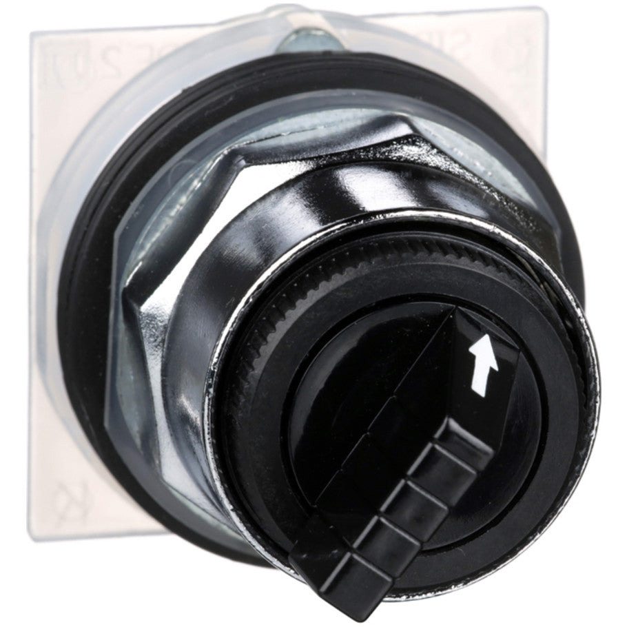 Harmony 30mm Selector Switch, Non-Illuminated, 2-Position, Manual Return, Black Standard Knob