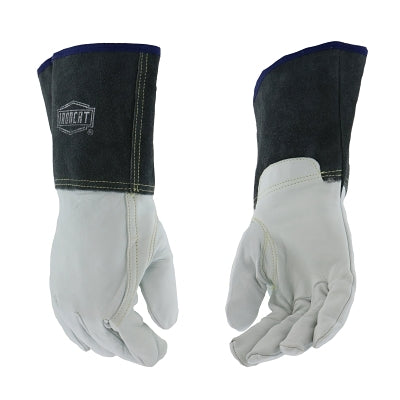 6144 Premium Top Grain Kidskin Leather TIG Welding Gloves, X-Large, Dark Blue