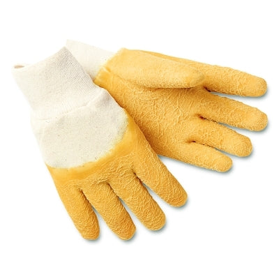 6830 Dipped Gloves, Large, Yellow