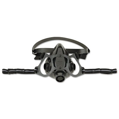 7700 Series Half Mask Respirator, Small, Resists Particulates, Chemical, Contamination and Gas, Cradle Suspension, Silicone