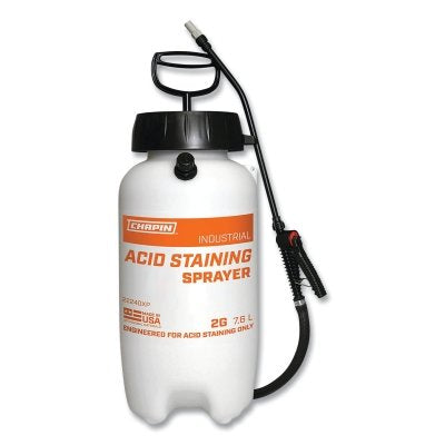 Industrial XP Acid Staining Sprayer, 2 gal, 12 in Extension, 42 in Hose