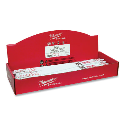 THE TORCH Bi-Metal SAWZALL Blade, 12 in L, 18 TPI, Rigid Conduit/Strut, 100 EA/BOX